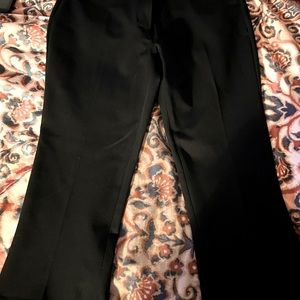 Black Express slacks Cropped Flare High Rise 10 S. Never worn but took tags off